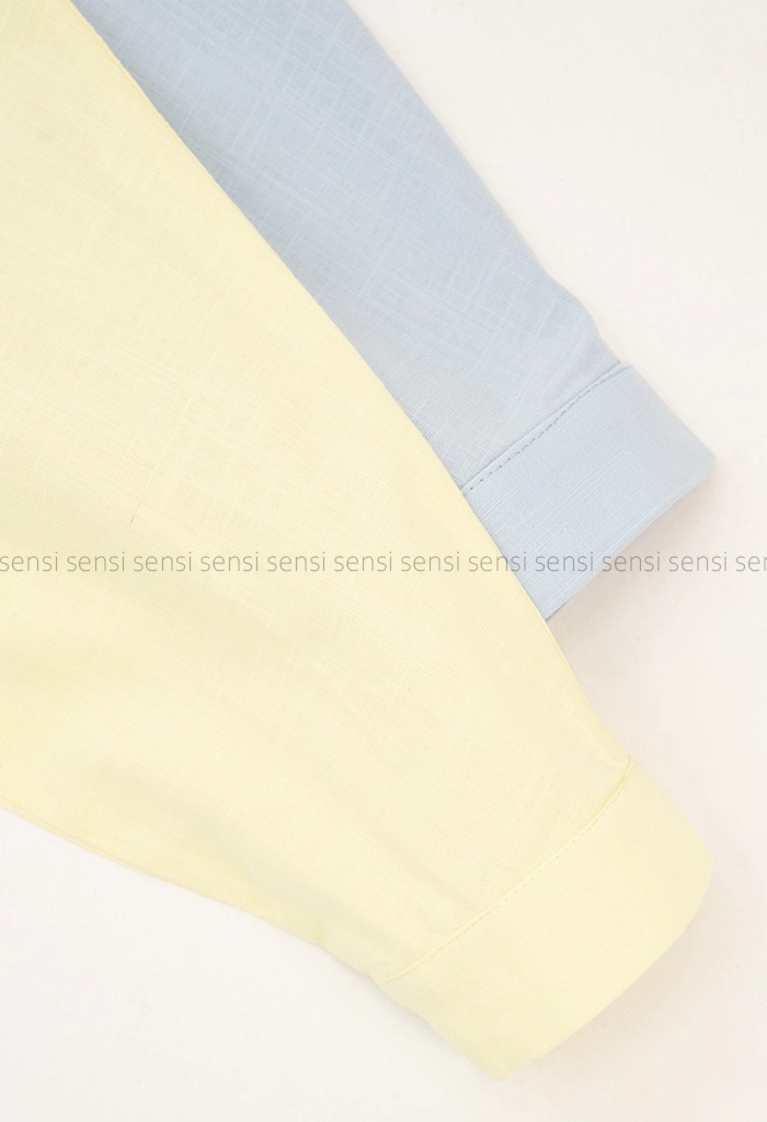 شومیز کراپ بغل دکمه کد1005301